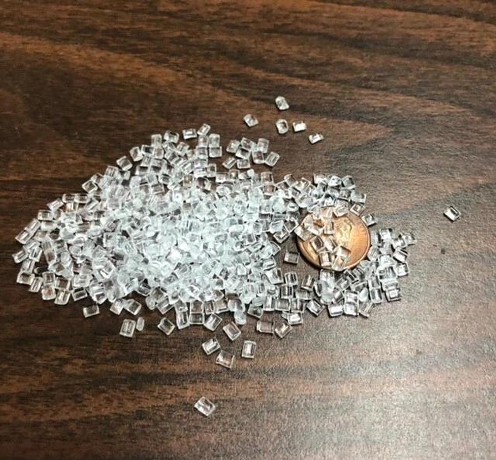 201-15 Clear Dow PC polycarbonate Plastic Pellets Resin 6 Lbs Injection grade
