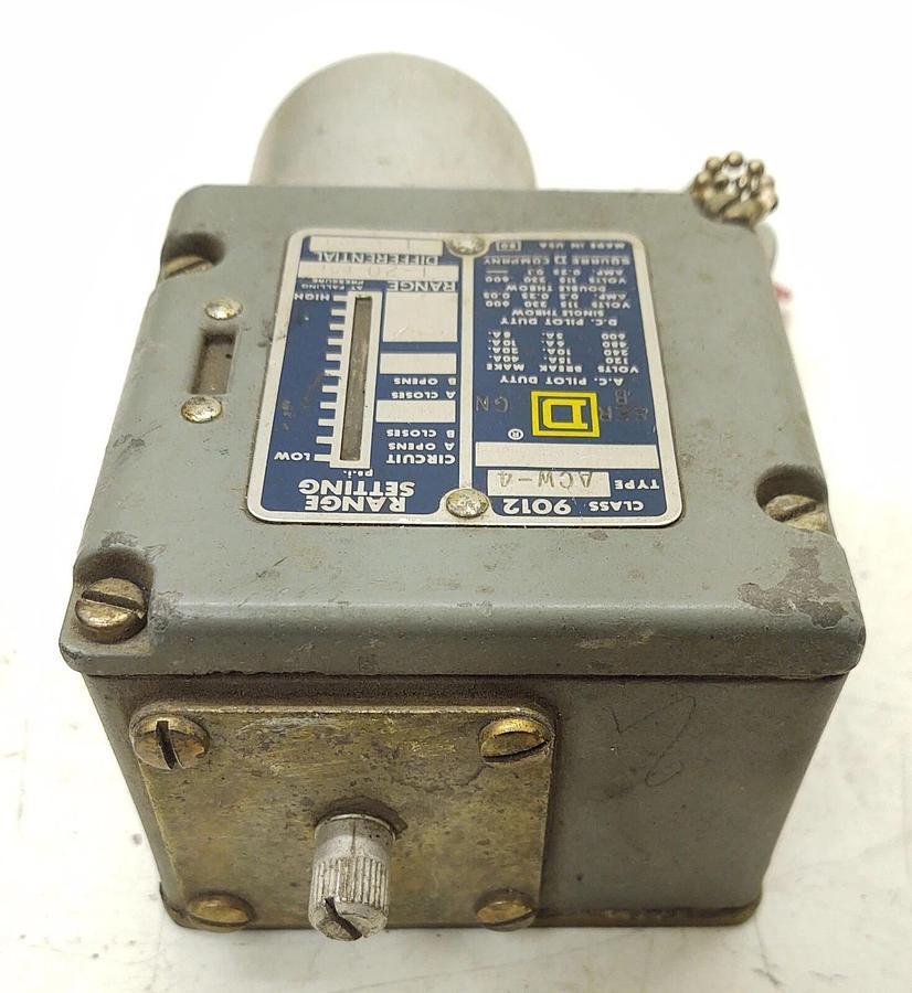 Used 🔥 SQUARE D Company 9012 ACW-4 Series B Industrial Pressure Air Switch 1-20 lbs