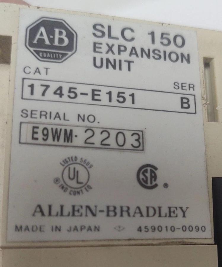Used 🔥 Allen Bradley SLC 150 SLC150 1745-E151 Ser B Controller Expansion Unit