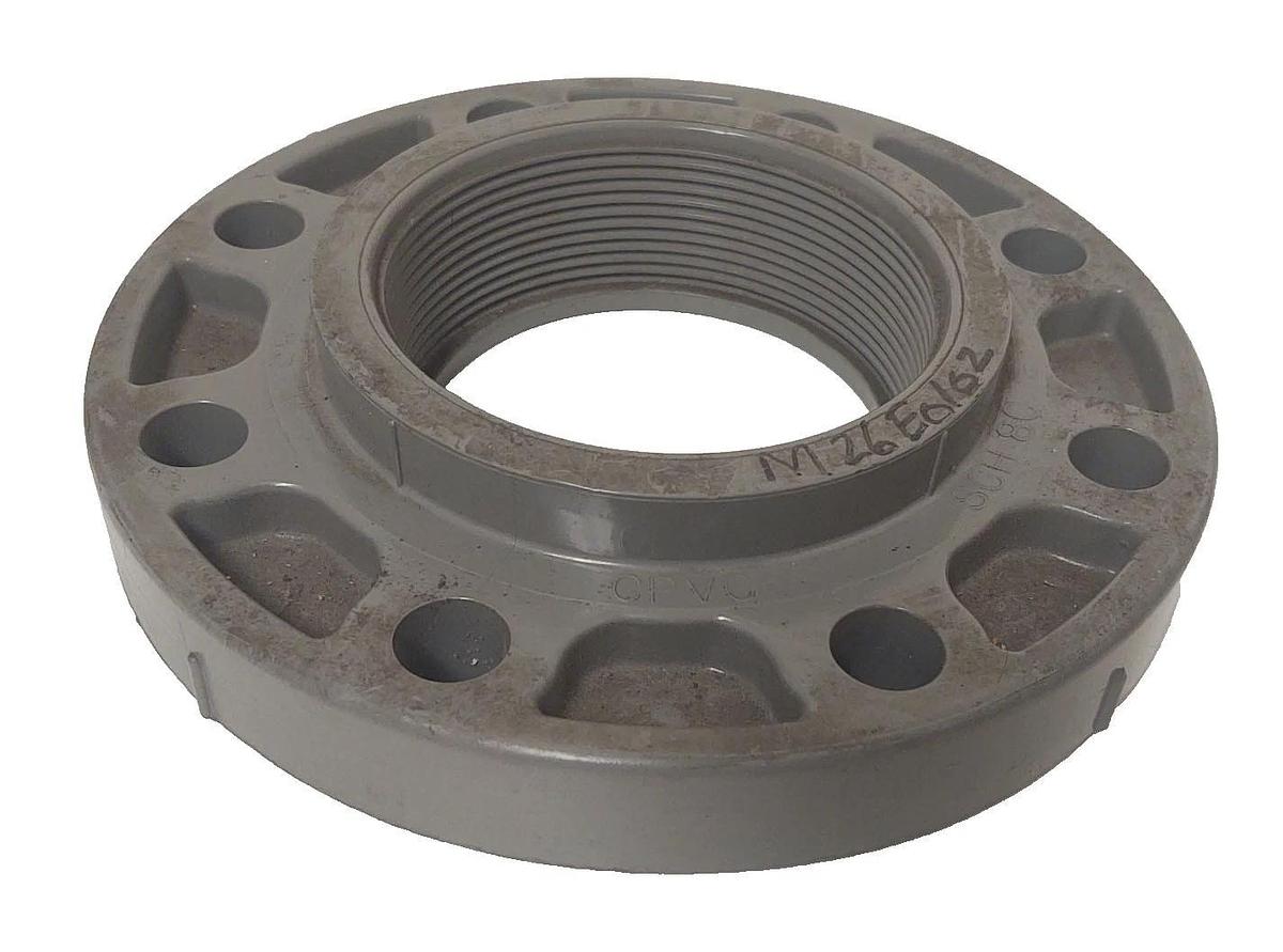 🔥 NOS 4" Spigot Flange Sch 80 CPVC 8 Hole