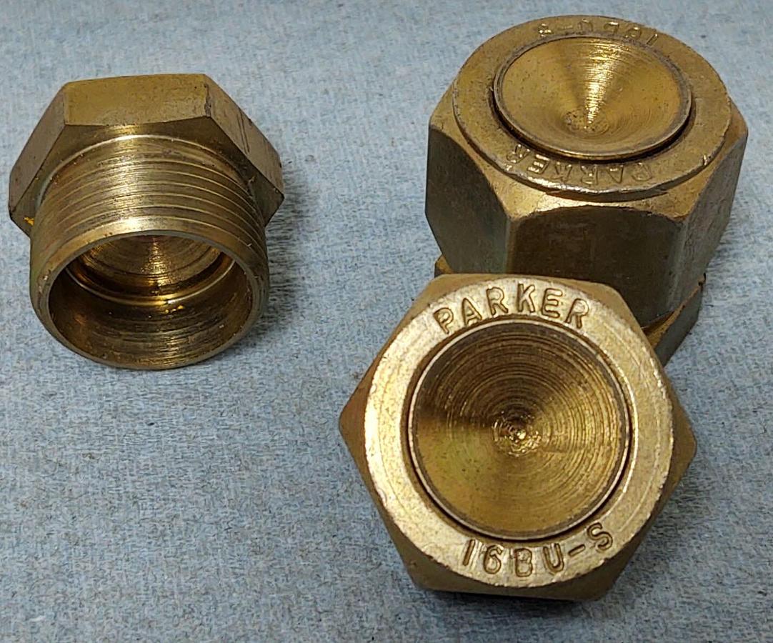 🔥 Parker 1"  Pipe Plug & End Cap Fittings 16BU-S