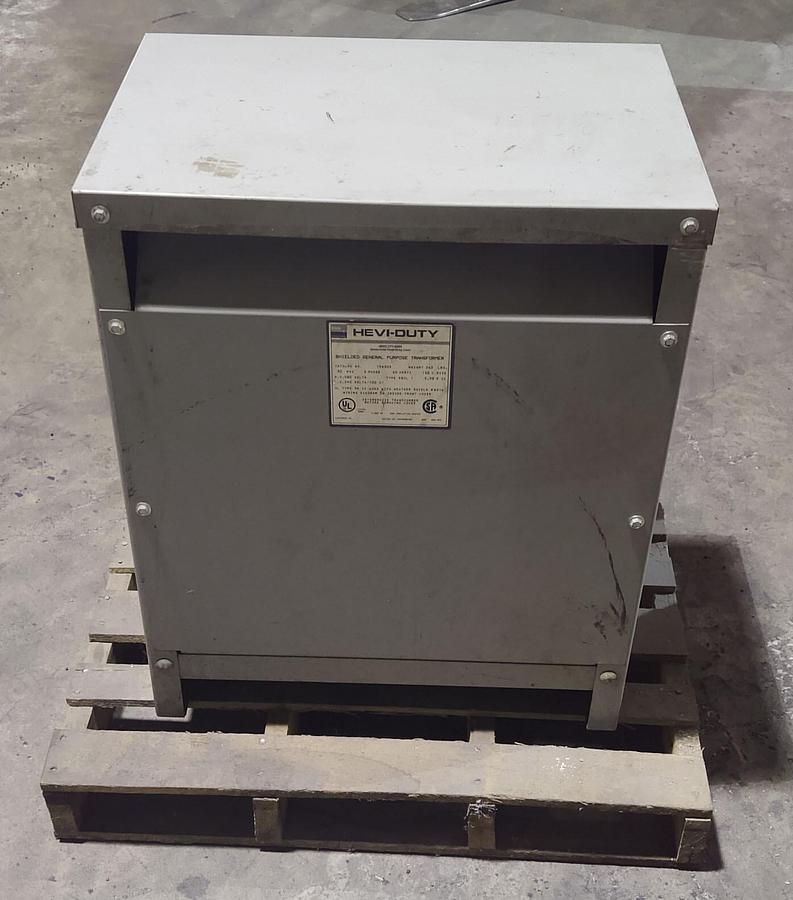 Used 🔥TESTED EGS Hevi-Duty Transformer T5H30S 3Ph 30KVA 480V 60Hz General Purpose