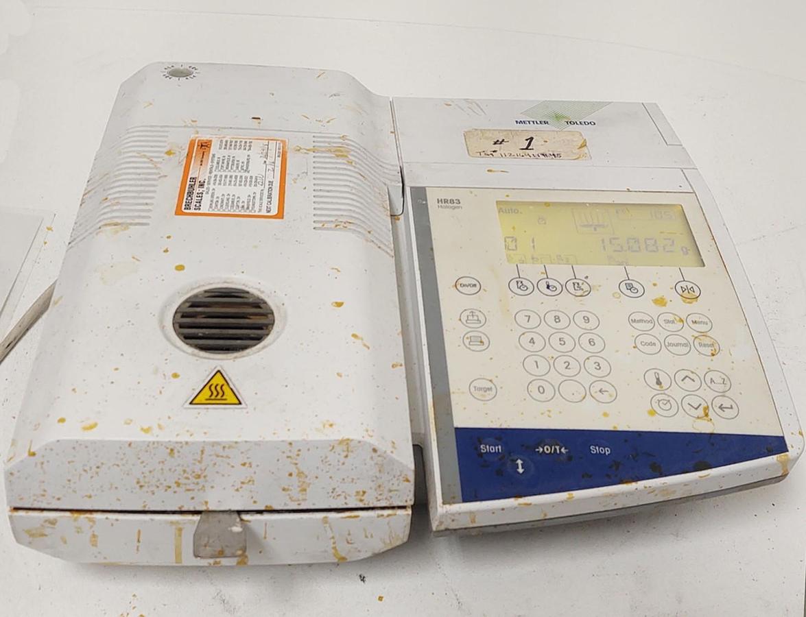 Used đŸ”¥TESTED Mettler Toledo HR83 Halogen Moisture Analyzer Sample Heater