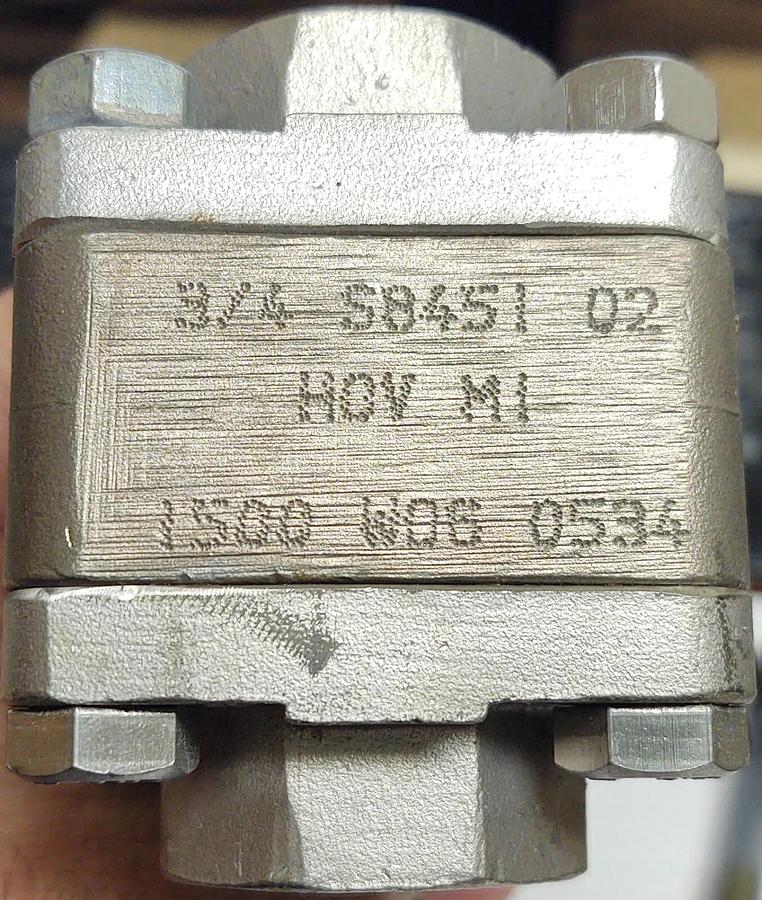 🔥 (2 NEW) 3/4" WATTS S8451 1500#  BALL VALVE WELD SOCKET STAINLESS STEEL
