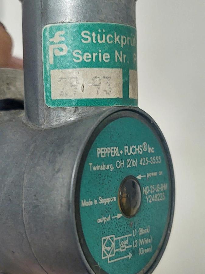 Used 🔥PEPPERL FUCHS NJ3 25-US-BHM, PROXIMITY SENSOR, 20-250VDC 200MA