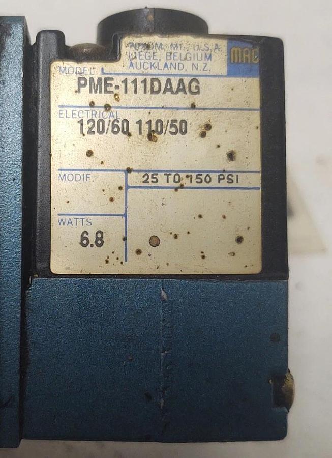 Used 🔥MAC 6213C-411-PM-111DA Air Valve
