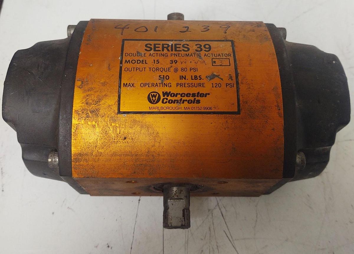 Used 🔥Worcester Controls Series 39 Pneumatic Actuator - Double acting 80PSI 15-39