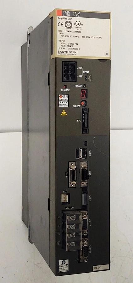 Used 🔥(TESTED)  PQM0A100EXXYST0 SANYO DENKI Amplifier Unit 20kHz 24 Amp 0-326 PWM