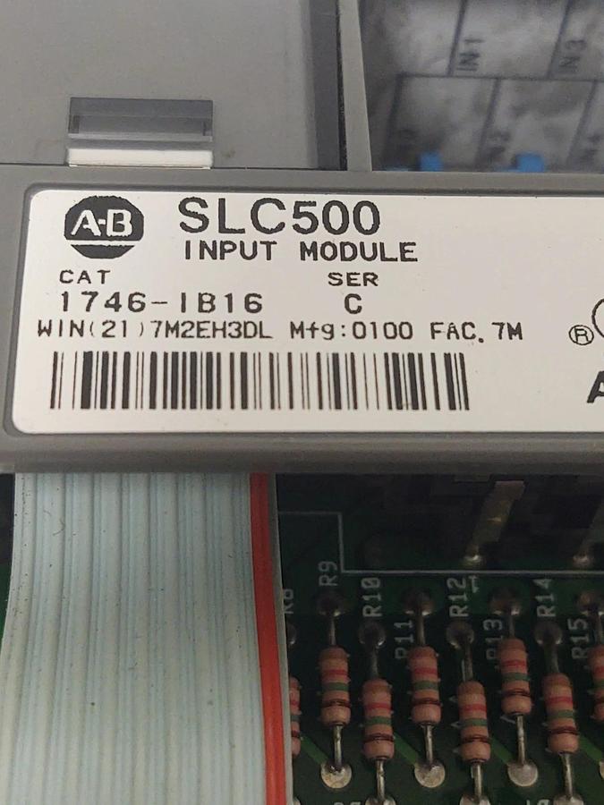 Used 🔥(QTY 8) Allen-Bradley SLC500 DC Input Module 1746-1B16 Ser C