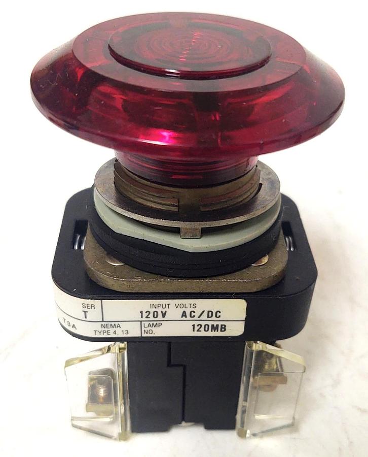 🔥NIB - ALLEN BRADLEY 800T-FXQ10A1 PUSHBUTTON PUSH-PULL RED