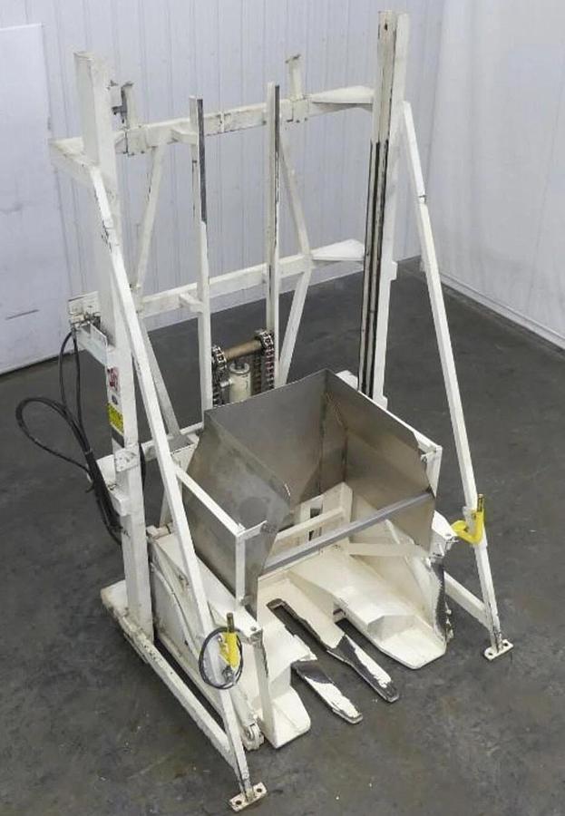 Used 🔥 MTC High Lift Hydraulic (VAT) Tote Bulk Material Dumper Hopper Tipper 2000Lb