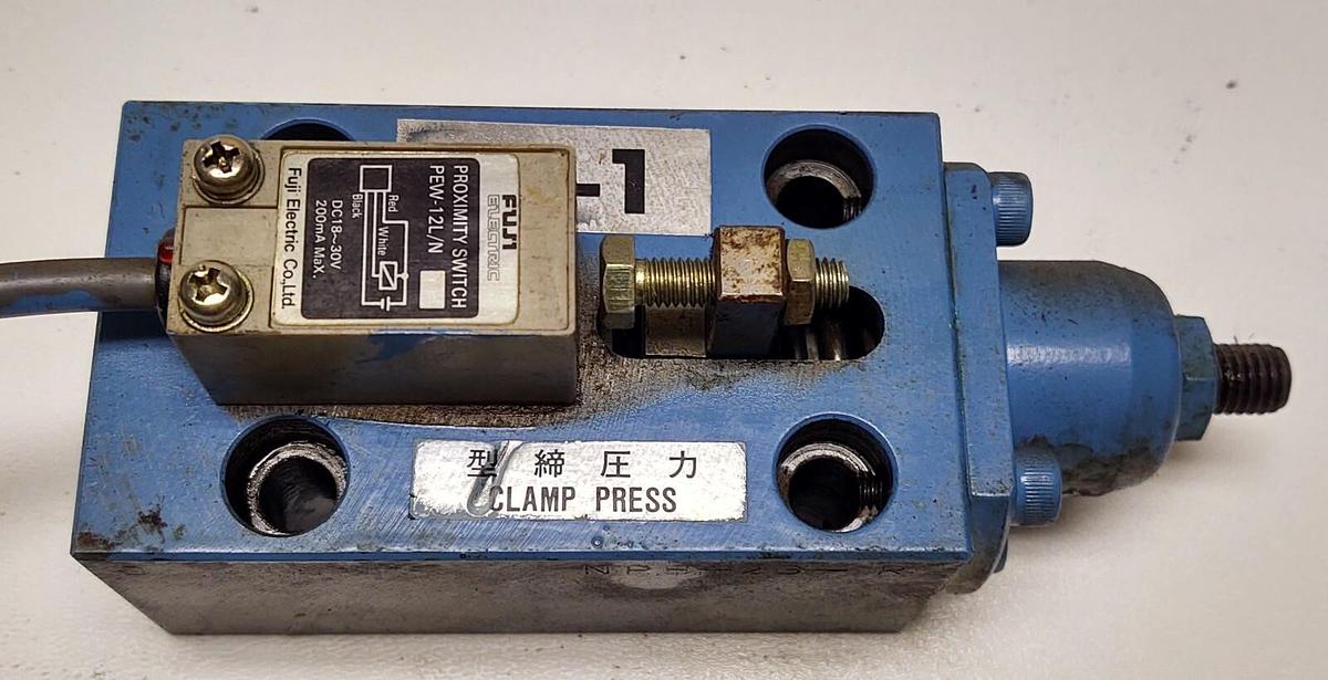 Used Nissei Hydraulic PSI Switch Valve Fuji PEW-12L/N Limit Switch press lockup clamp