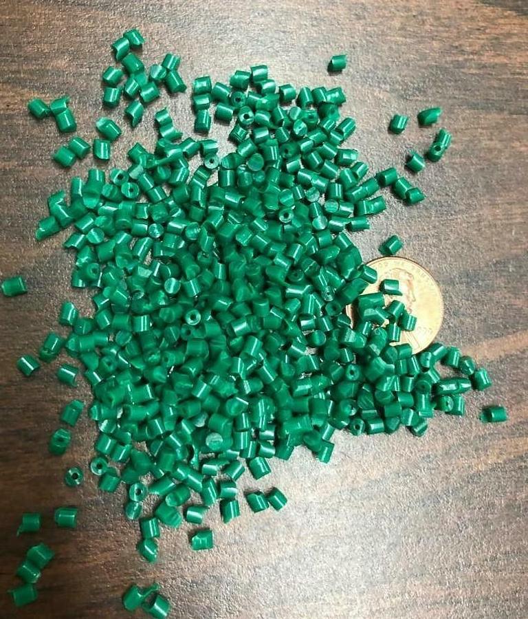 PP Plastic Pellets Polypropylene Resin Material Injection Molding Green 45 Lbs
