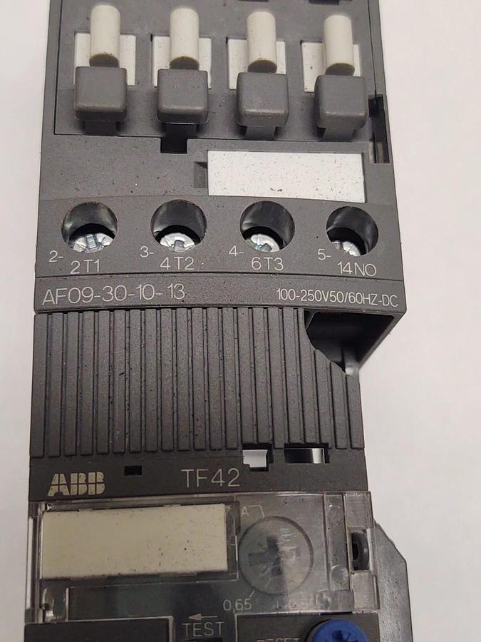 Used ABB AF09 Contactor AF09-30-10-13 100-250V w/ TF42 Overload Relay 1SAZ721201R1021