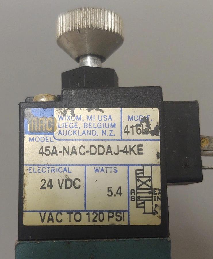 Used 🔥Mac Valves 45A-NAC-DDAJ-4KE Solenoid Valve 24VDC Coil