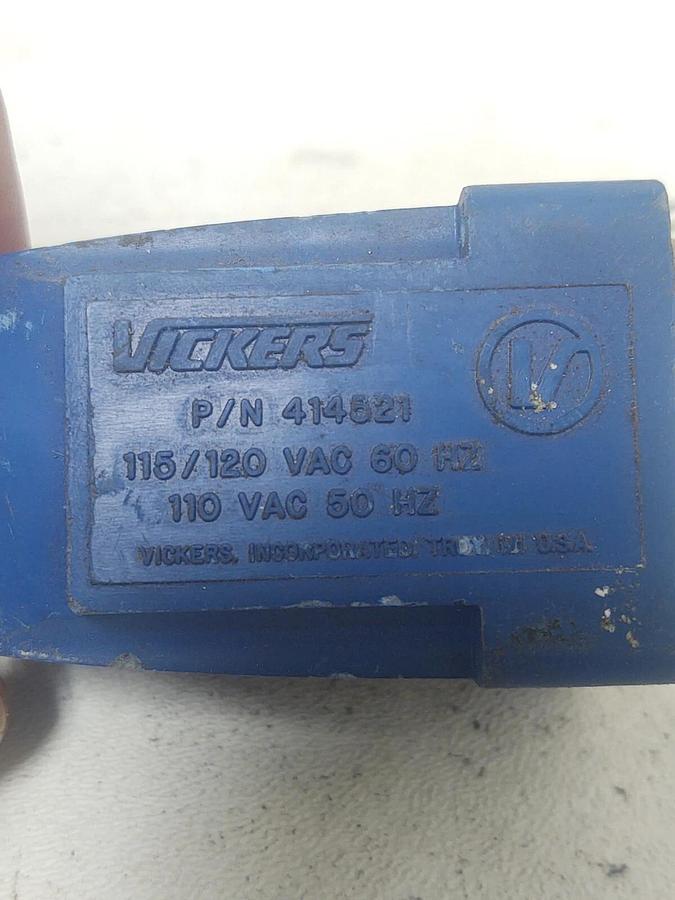 Used 🔥 (2PCS LOT) VICKERS 115/120VAC SOLENOID VALVE COIL 414521
