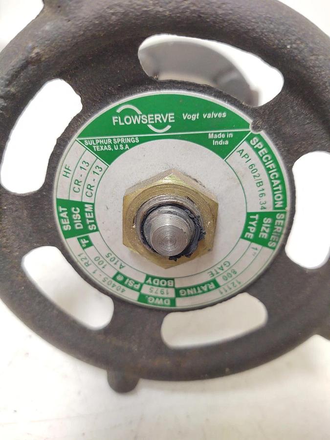 🔥 NEW VOGT 12111 FLOWSERVE STEEL GATE VALVE 1" NPT #800 A105 D-CJL 40405-1 R21