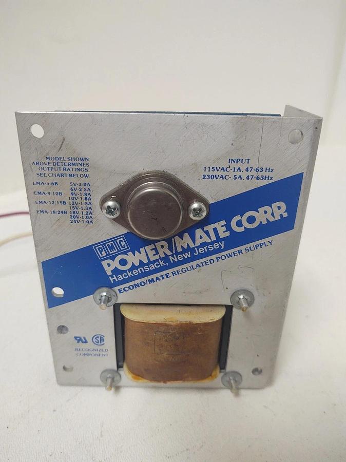 Used 🔥 TESTED POWERMATE EMA5/6B POWER SUPPLY 115VAC Input 6VDC Output