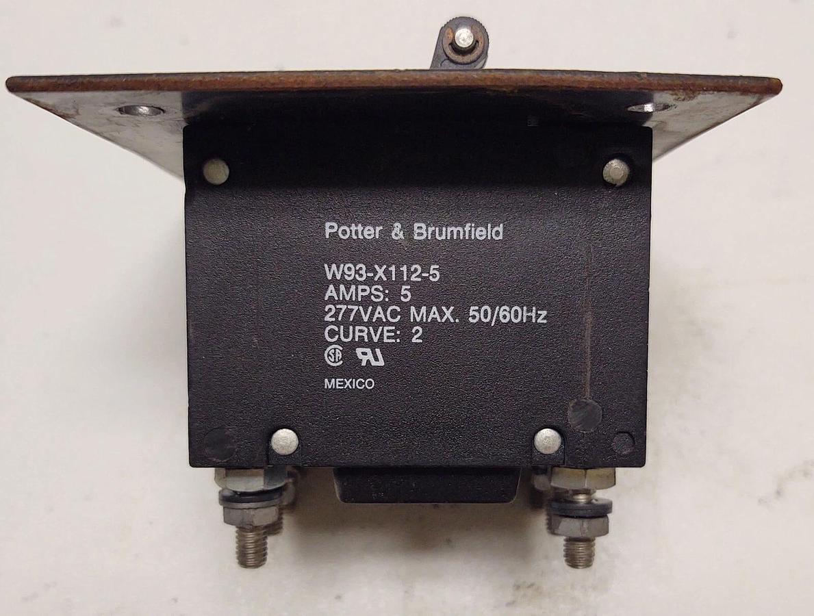 Used Siemens Potter & Brumfield W93-X112-5 Magnetic Circuit Breaker 5A 277VAC