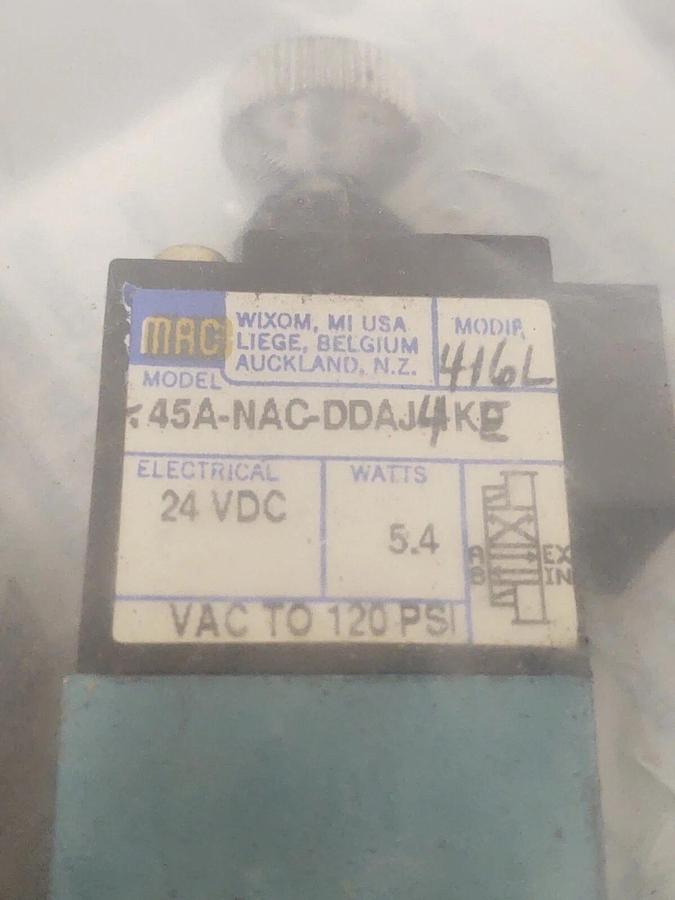 🔥NEW Mac Valves 45A-NAC-DDAJ-4KE Solenoid Valve 24VDC Coil