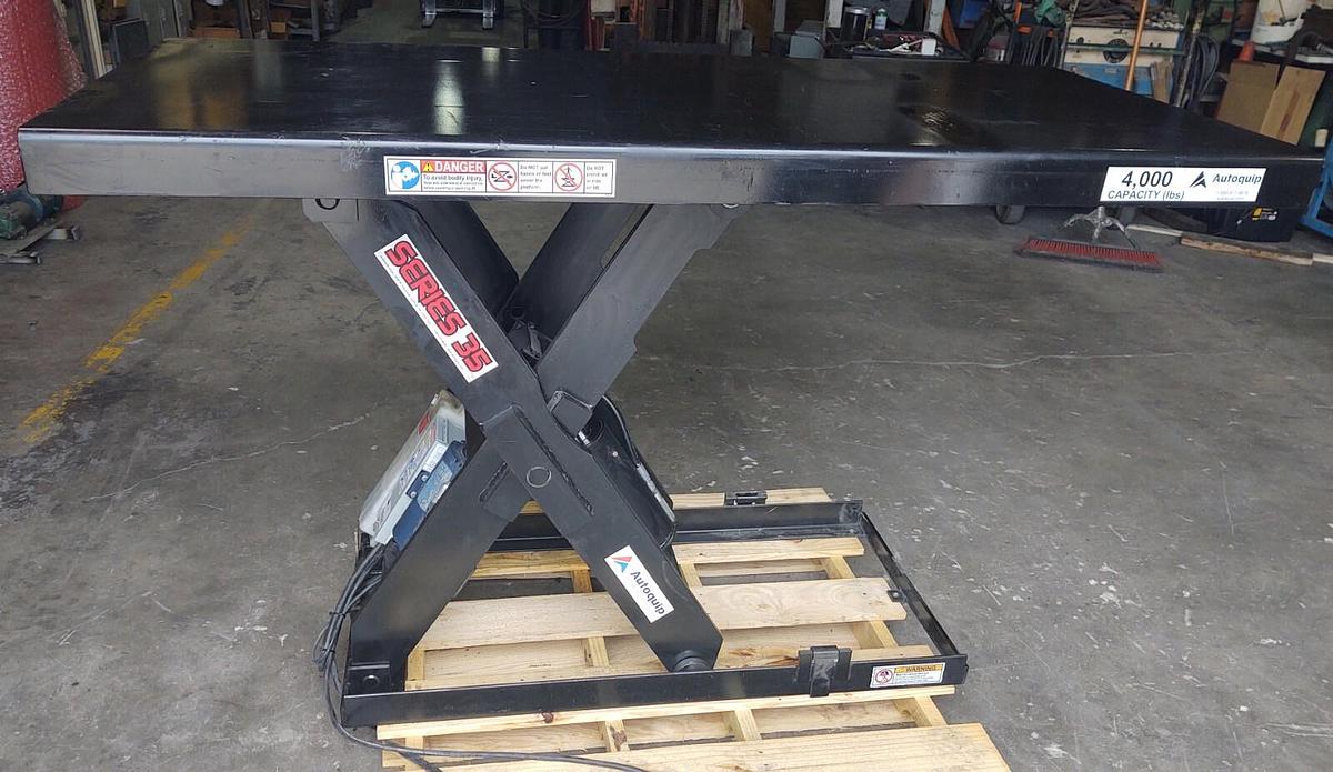 Used 🔥 Autoquip Series 35 4000 lb Hydraulic Lift Table Platform 72"x34" 480VAC