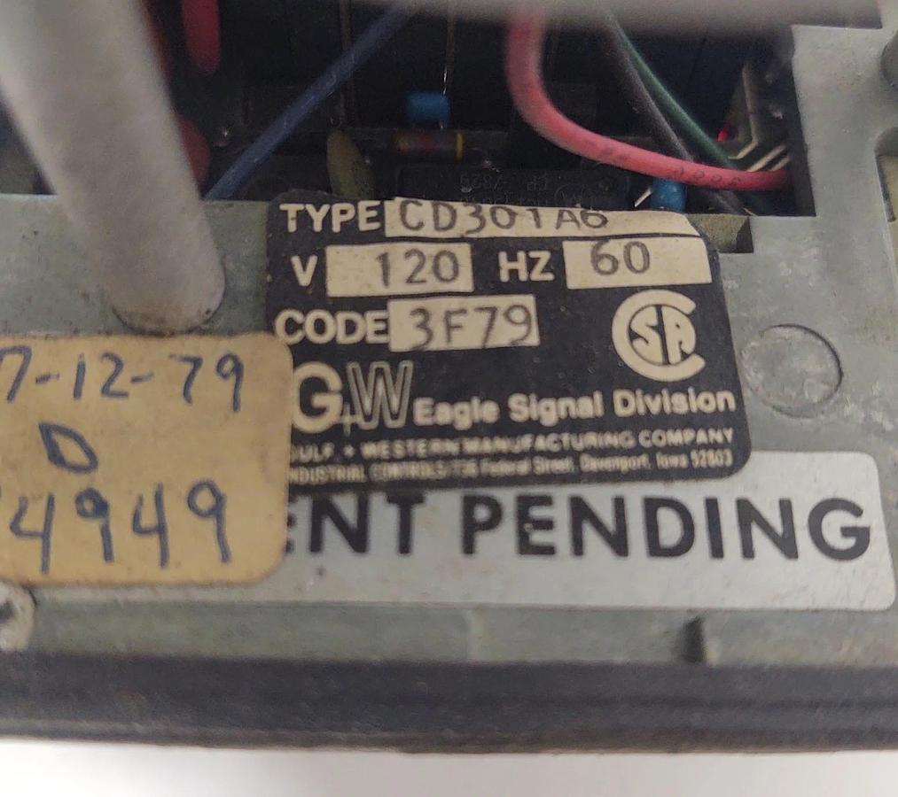 Used 🔥TESTED - Eagle Signal CD301A6 Reset Timer Cycle-Flex 120VAC