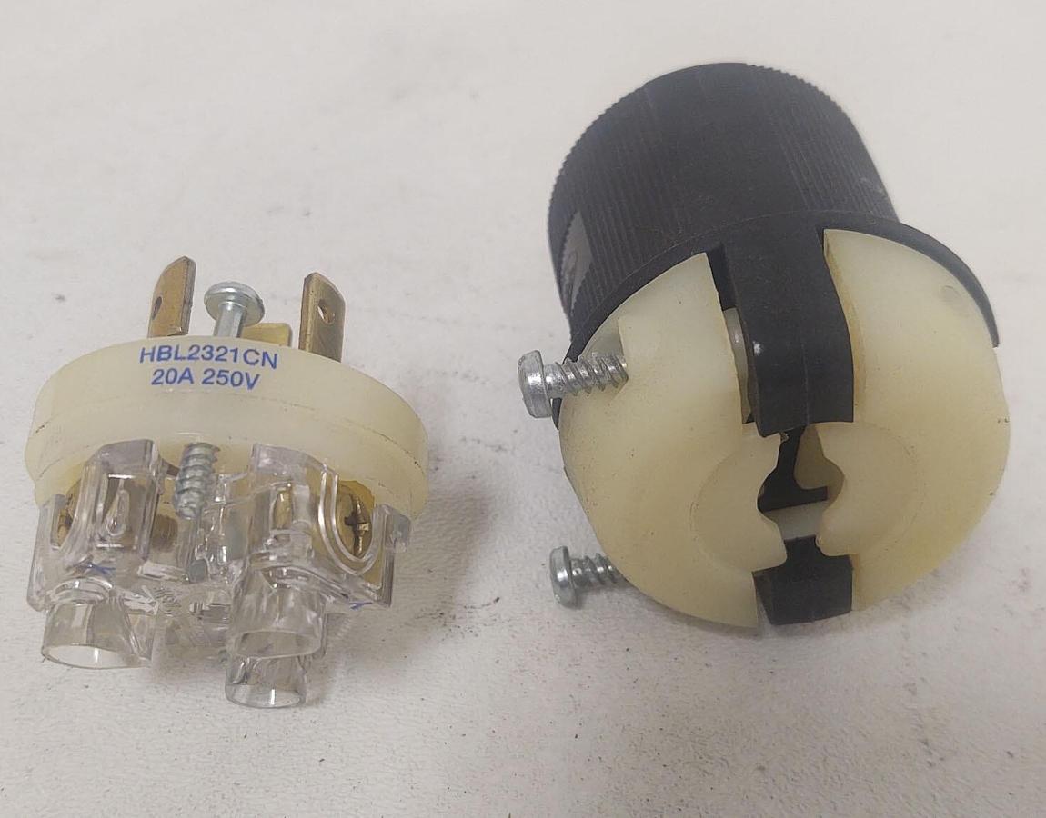 🔥 HBL2321 Hubbell 2321 Twist-Lock Devices 20A, 250V AC, 2 Pole
