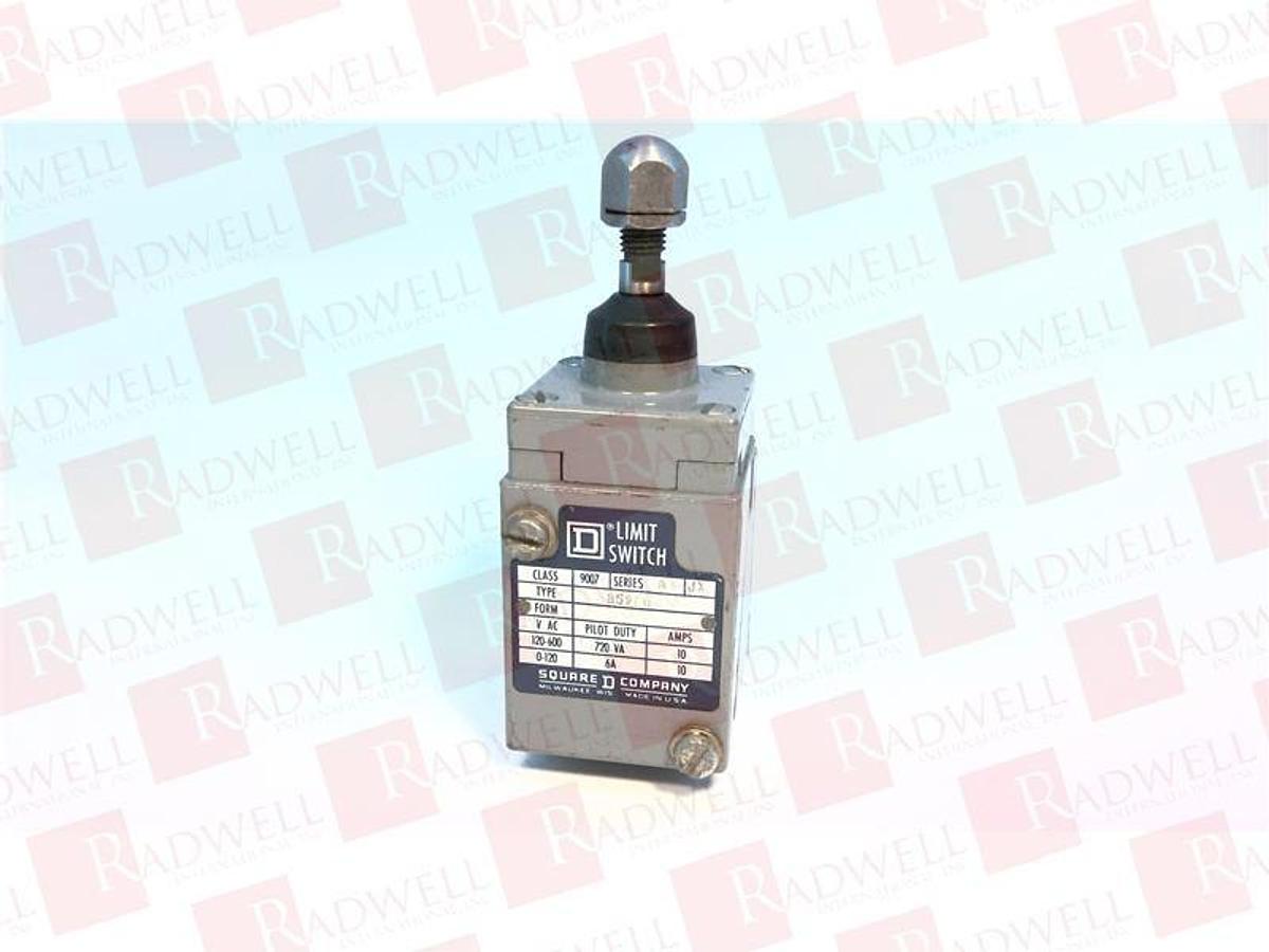 Used 🔥Square D Heavy Duty Limit Switch 9007 C52B2 Type C052 A600 10° Travel