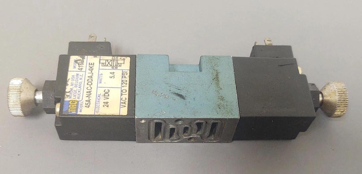 Used 🔥Mac Valves 45A-NAC-DDAJ-4KE Solenoid Valve 24VDC Coil