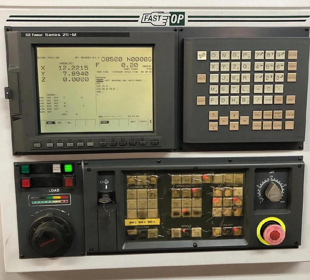 Used GE Fanuc Series 160i-M Panel/ Monitor Operator Control Panel VCM 2216 Bridgeport