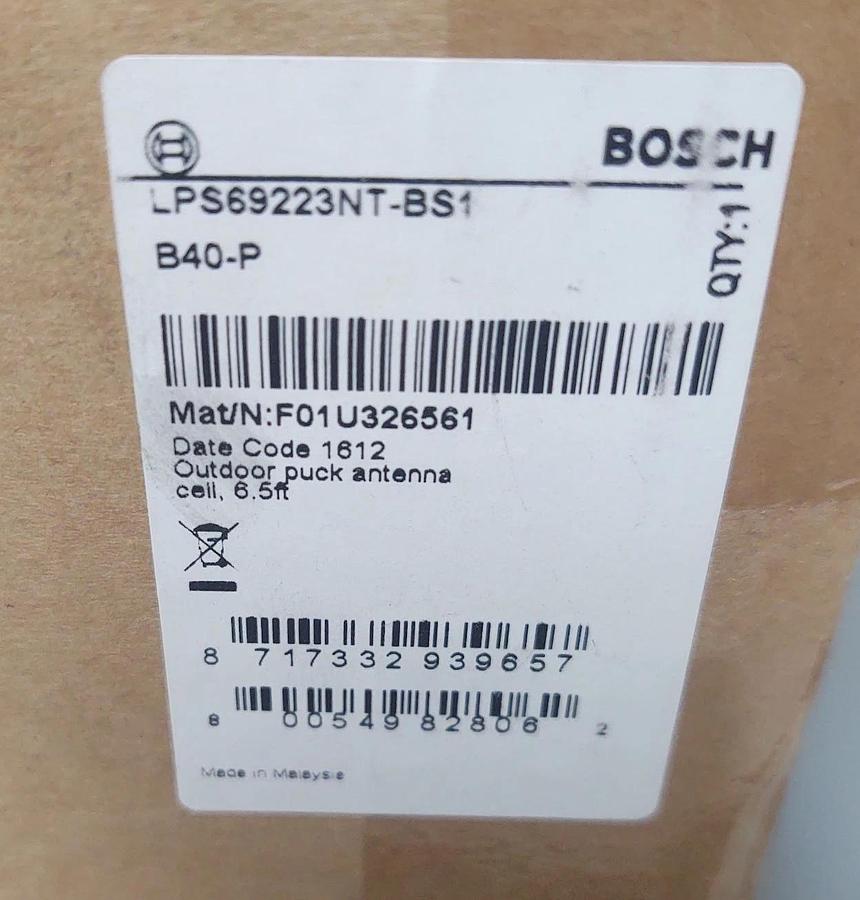 🔥(NEW) BOSCH LAIRD LTE DISK Puck Antenna Cable LPS69223NT BS1 B40P