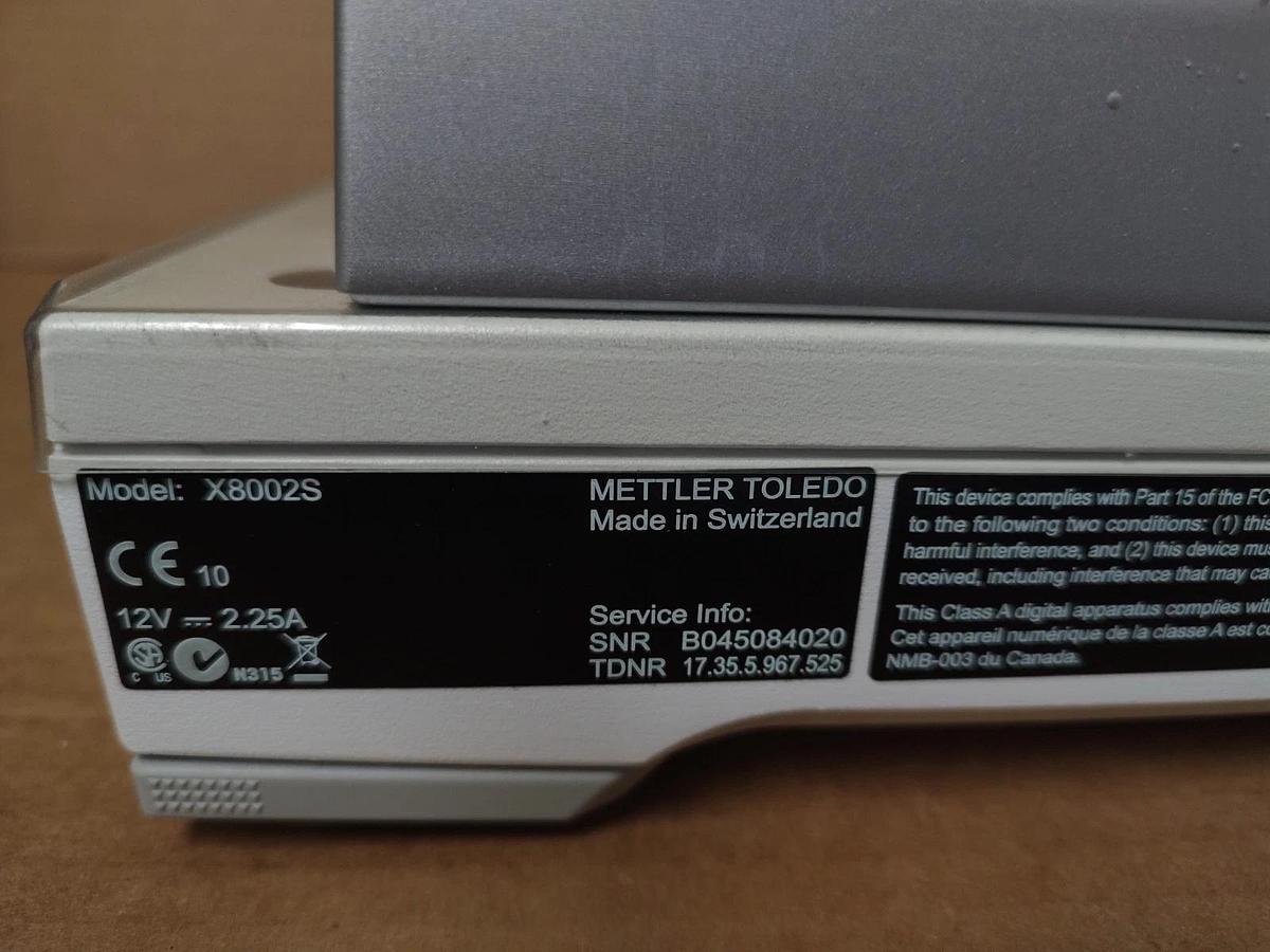 Used 🔥#6 Mettler Toledo X8002S Precision Balance Scale 8100g x 0.1g - No Head Unit