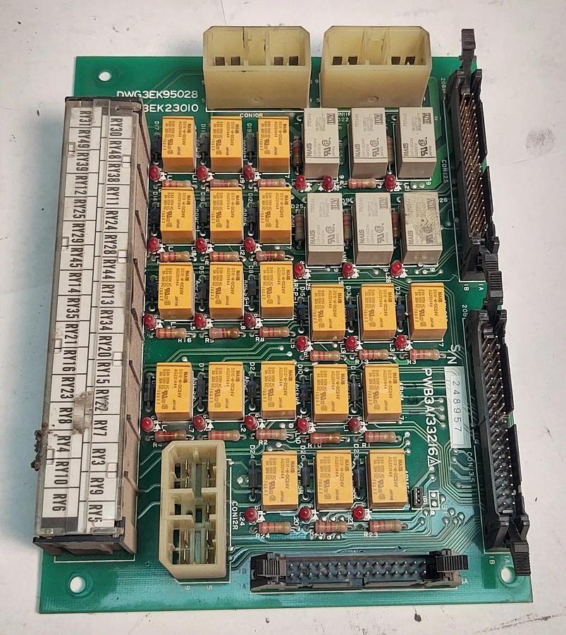 Used Mitsubishi PWB3A133216 ASY3EK23010 PLC Relay Circuit Board Module