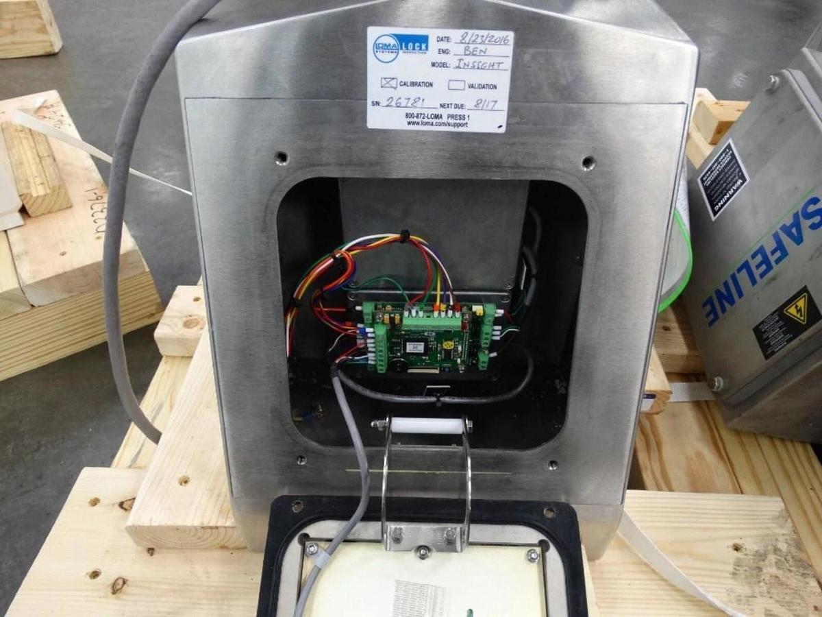 Used 🔥LOMA Lock Insight Inspections Systems Conveyor Metal Detector 9.75x3.75