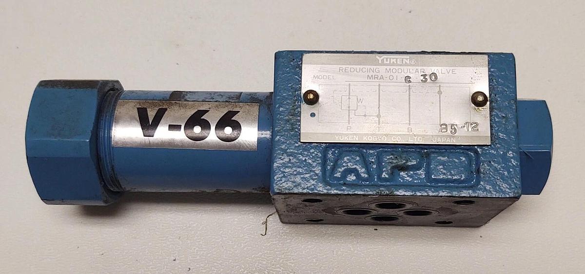 Used Yuken MRA-01-C-30 MRA01C30 Overflow Reducing Modular Valve  Free Shipping