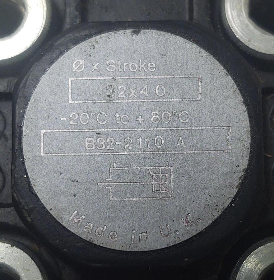Used 🔥Parker Schrader Bellows Pneumatic Cylinder B32-2110A Ø 32x40