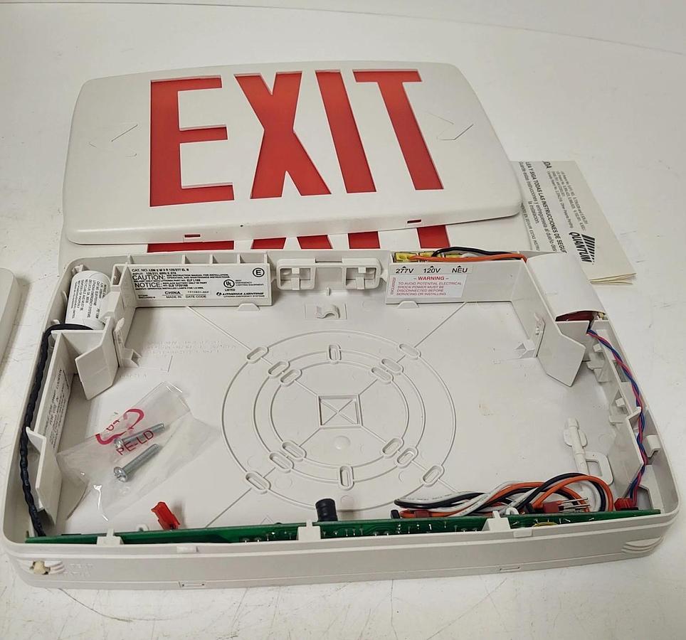 🔥LED EXIT Sign LITHONIA LIGHTING LQMSW3R120277 / LQMSW3R120277 NOS