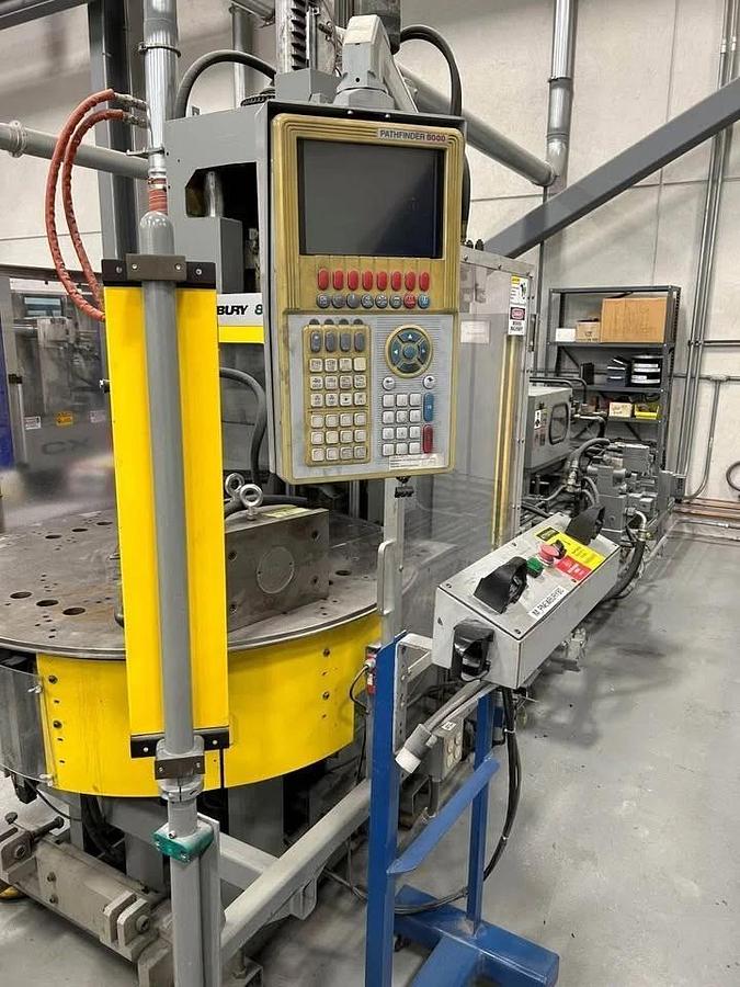 Used Van Dorn DEMAG 80 ton Vertical Rotary Table Injection Molding Machine