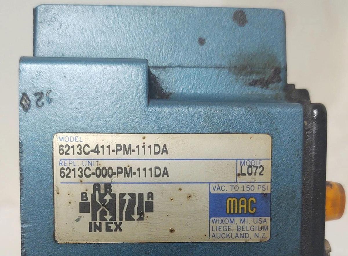 Used 🔥MAC 6213C-411-PM-111DA Air Valve