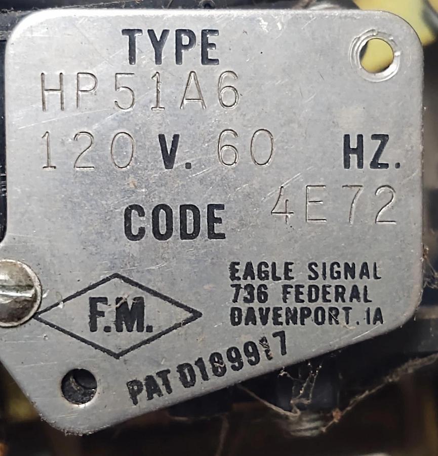 Used đŸ”¥TESTED - EAGLE SIGNAL TYPE HP51A6 CYCL-FLEX TIMER 0-60 SECONDS 120V 60HZ