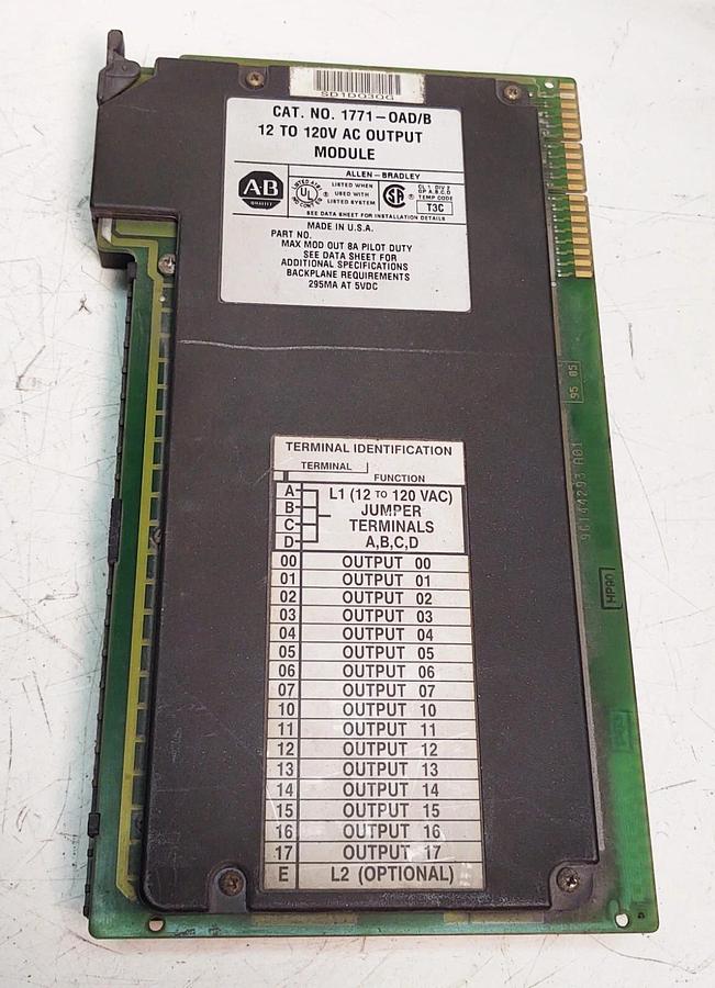 Used ALLEN BRADLEY 1771-OAD/B AC OUTPUT MODULE