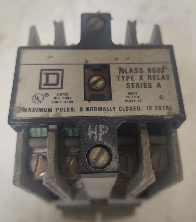 Used 🔥(2 PCS Lot) Square D Class 8501 Control Relay, Form HP Series A, 24V Coil