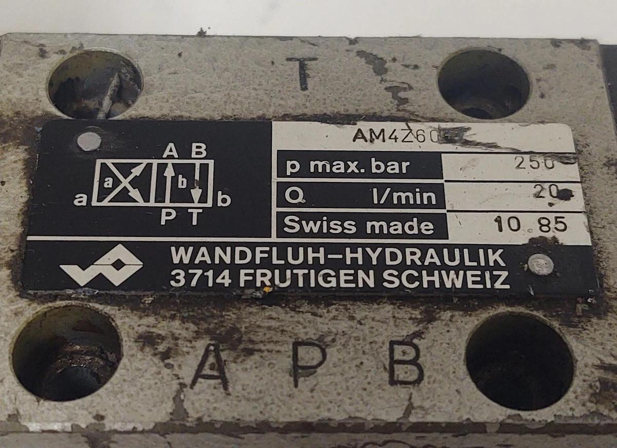 Used 🔥WANDFLUH AM4Z60 HYDRAULIK VALVE