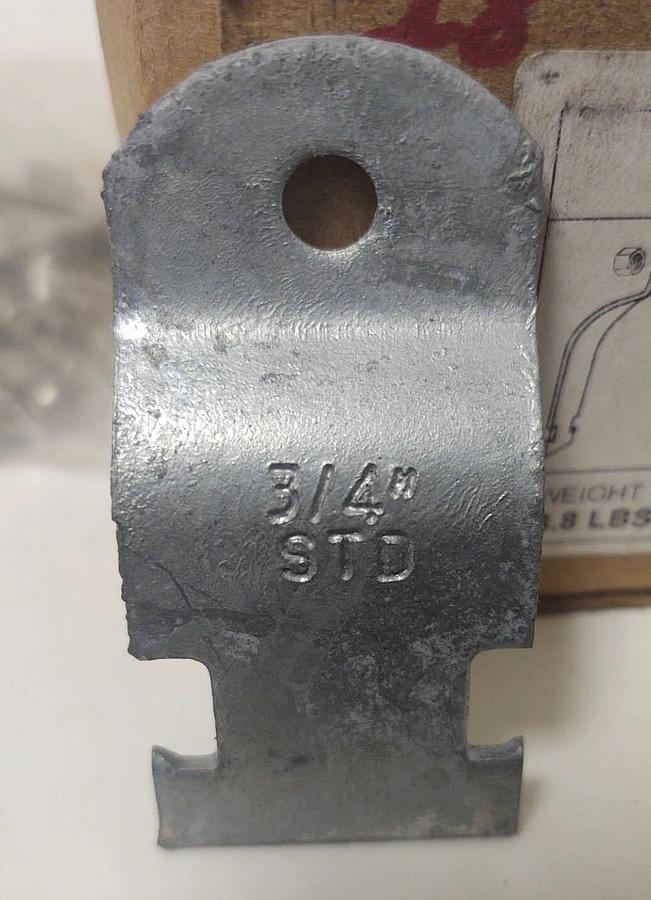 🔥(70 Sets w 25 Bolt) Strut Pipe/Conduit Clamp, HDG RGD 3/4 Hot Dip Galvanized