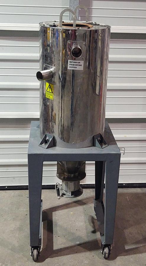 Used 🔥PPE Drying Hopper with Cart Plastic Process Equipment #3