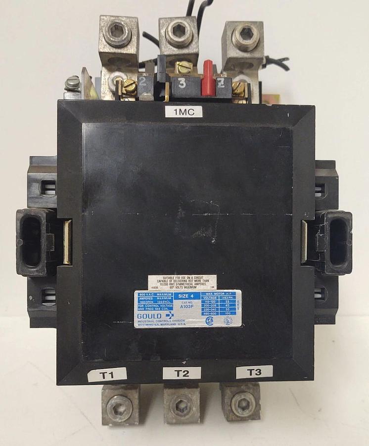 Used 🔥(TESTED) ITE Gould A103F, Size 4 Motor Contactor 480V Coil