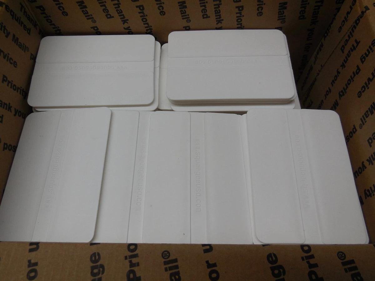 500 Pack Vinyl Decal Thin Squeegee Applicator Tool Windows Tint Graphics 4"