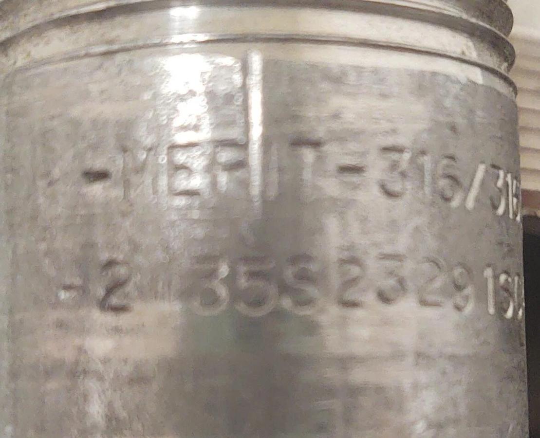 🔥(QTY 5) Merit 316 Stainless Steel Sch 40 1"x 3" Pipe Nipple NPT