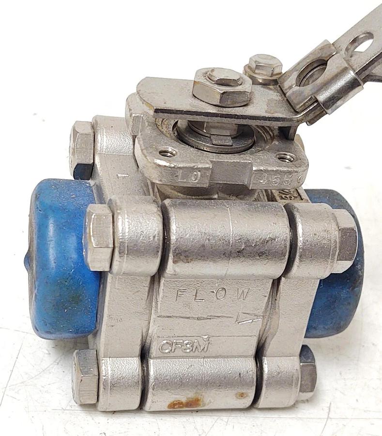 🔥 NEW OLD STOCK 3/4" FP SS Stainless Steel Socket Weld Ball Valve #2200 PSI WOG