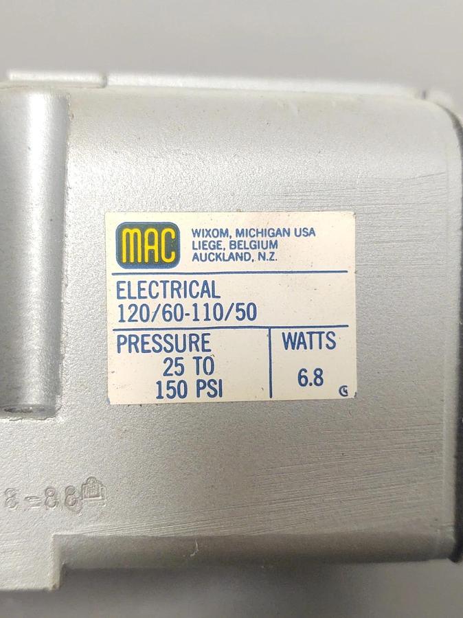 🔥(NEW) MAC Pneumatic Air 301G-112D-1 Solenoid Valve, Coil 120V